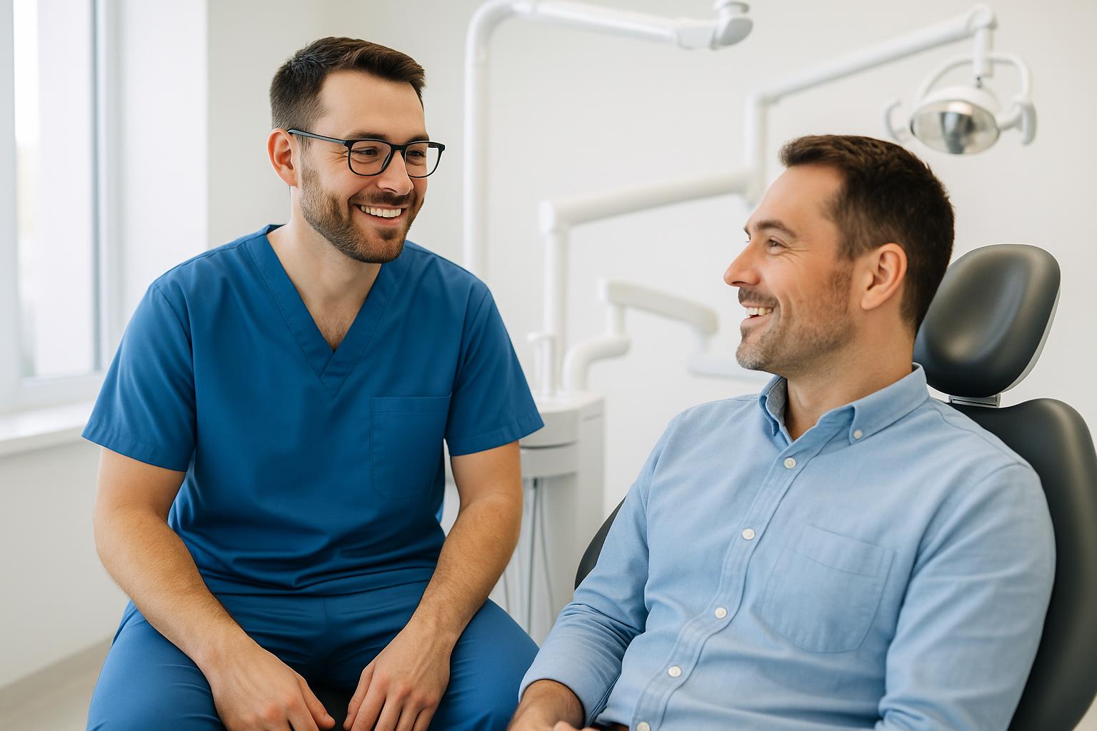 Zahnarzt mit mehr Zeit für Patienten